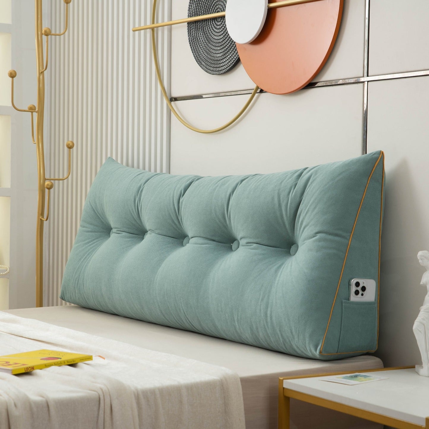 LUXOVEX – Luxury Chic Wedge Pillow for Elegant Everyday Comfort