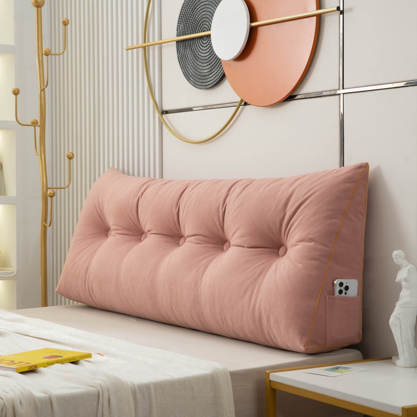 LUXOVEX – Luxury Chic Wedge Pillow for Elegant Everyday Comfort