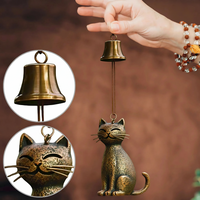 WhispiCat - Handcrafted Copper Cat Wind Chime for Home Decor & Tranquil Ambiance 1