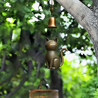 WhispiCat - Handcrafted Copper Cat Wind Chime for Home Decor & Tranquil Ambiance 6