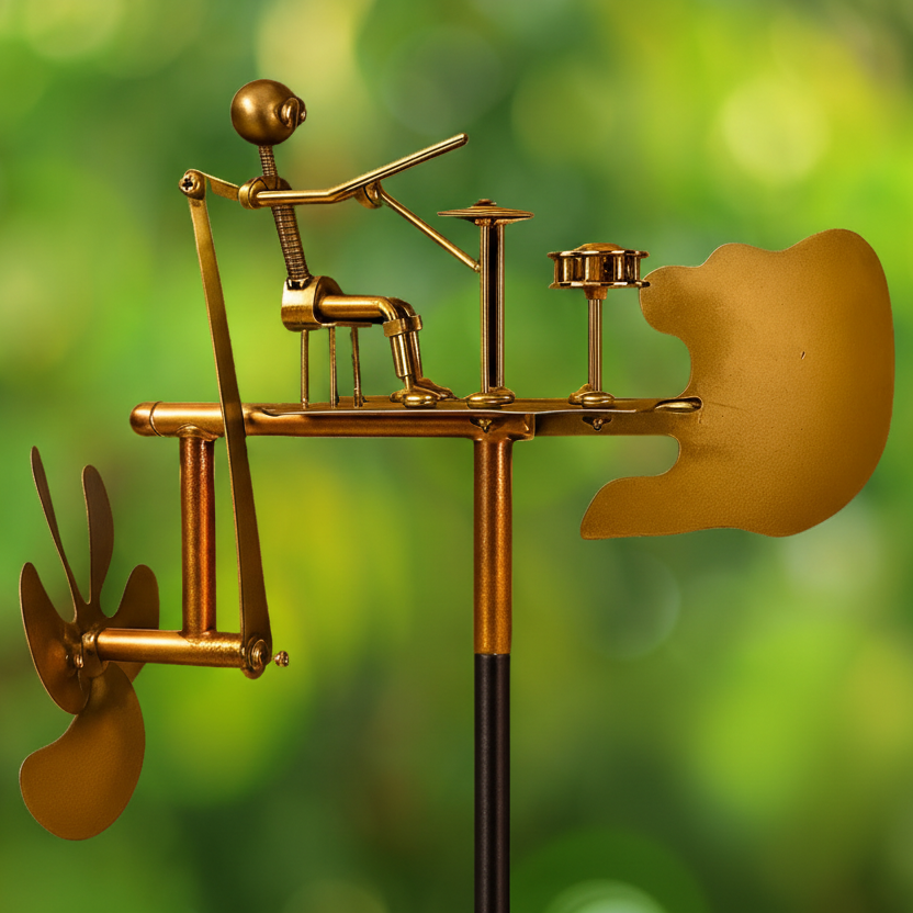 WindMelody Rustic Musical Wind Chime - Weatherproof Steel for Garden & Terrace 1