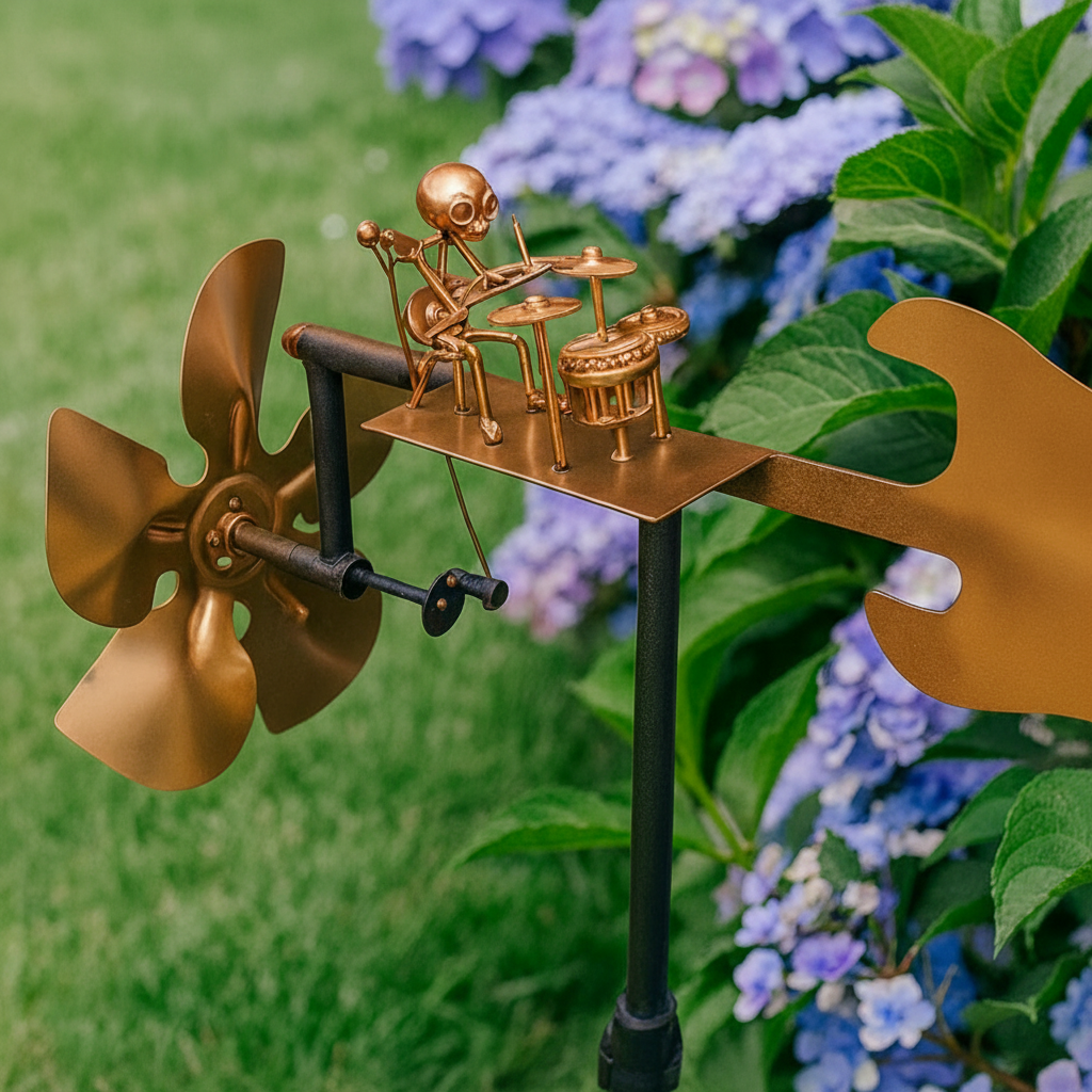 WindMelody Rustic Musical Wind Chime - Weatherproof Steel for Garden & Terrace 2