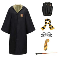 WizardCraft - Complete Wizard Costume Set for Kids & Adults with Cloak, Wand, Scarf, and Glasses 5