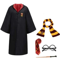 WizardCraft - Complete Wizard Costume Set for Kids & Adults with Cloak, Wand, Scarf, and Glasses 6