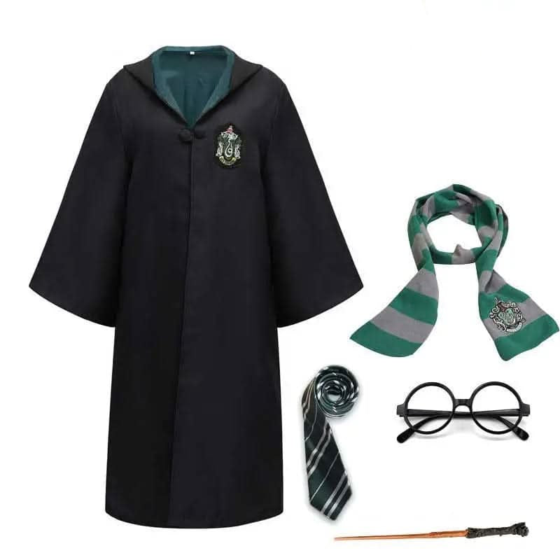 WizardCraft - Complete Wizard Costume Set for Kids & Adults with Cloak, Wand, Scarf, and Glasses 7