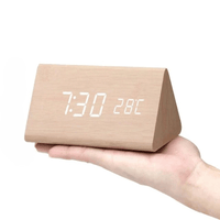 Woodsense Digital Alarm Clock - Voice Control, Adjustable Brightness, Wooden Design 13