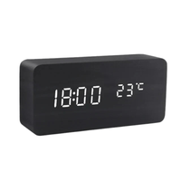 Woodsense Digital Alarm Clock - Voice Control, Adjustable Brightness, Wooden Design 8
