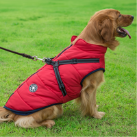 WoofGuard Waterproof Dog Jacket - Warm Fleece Lining & Integrated Harness 0
