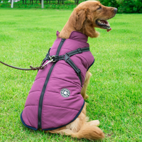 WoofGuard Waterproof Dog Jacket - Warm Fleece Lining & Integrated Harness 10