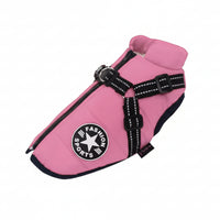 WoofGuard Waterproof Dog Jacket - Warm Fleece Lining & Integrated Harness 11