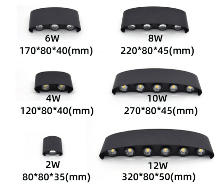 YARDGLOW Outdoor Wall Light - Weatherproof LED Exterior Wall Sconce for Stylish Illumination 12