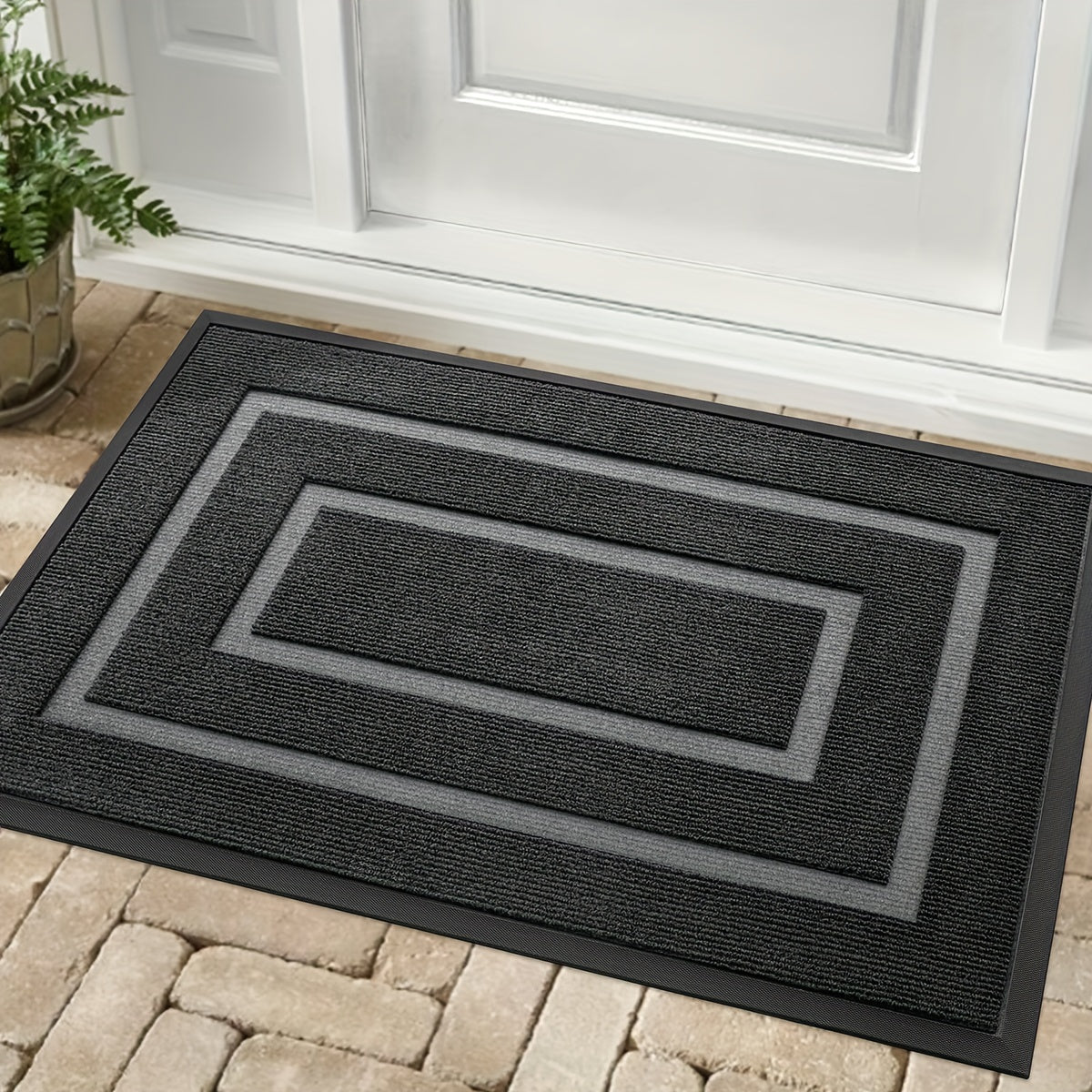 Easy Rubber Doormat for Home Entry, Durable And Slip-Resistant, Perfect for Christmas Decoration