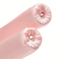 SILKVERA - Bow Detail Fabric Hair Curler - Minimalist Heatless Curling Ribbon in Solid Color, Single Piece Festive Hair Styling Accessory