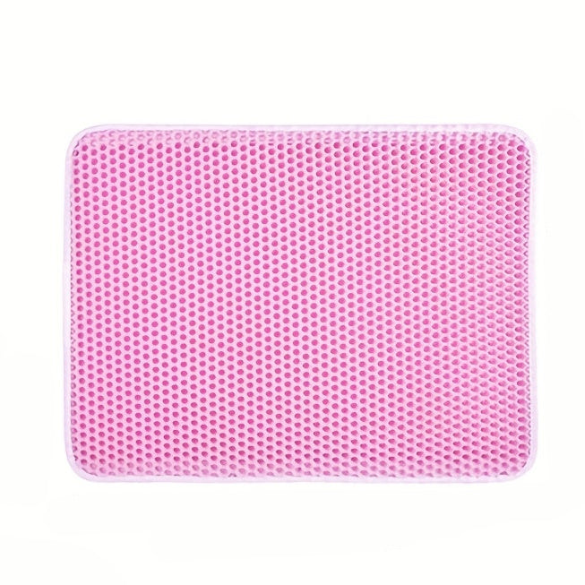 PAWCATCHER - Honeycomb Waterproof Cat Litter Mat Odor Control & Washable