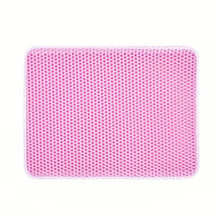 PAWCATCHER - Honeycomb Waterproof Cat Litter Mat Odor Control & Washable