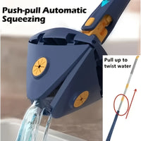 ZENMOP - Hands-free Wash Squeeze Mop for Floors, Walls & Corners