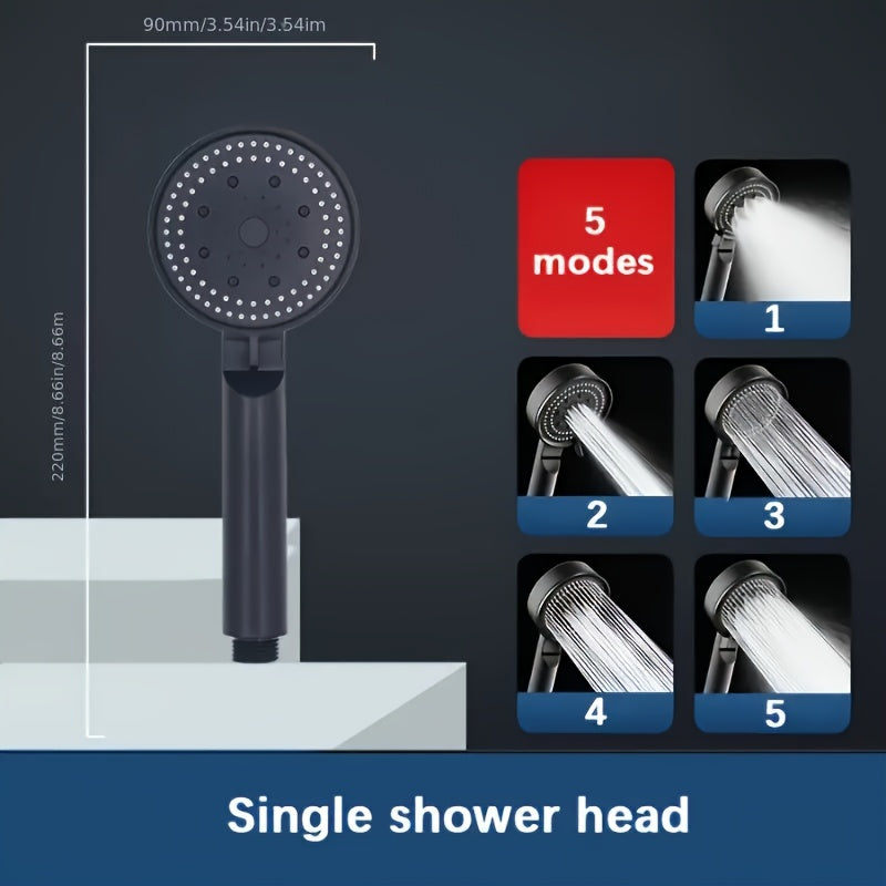 ELVORRA - Premium 5-Mode High-Pressure Hand Showerhead