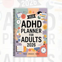 FOCUSVAULT – 2026 Exclusive ADHD Adult Planner Structured Daily & Weekly Productivity Journal