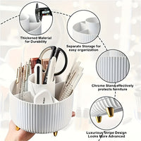 ELEGANZA - Plastic 360° Rotating Makeup Storage with 5 Sections