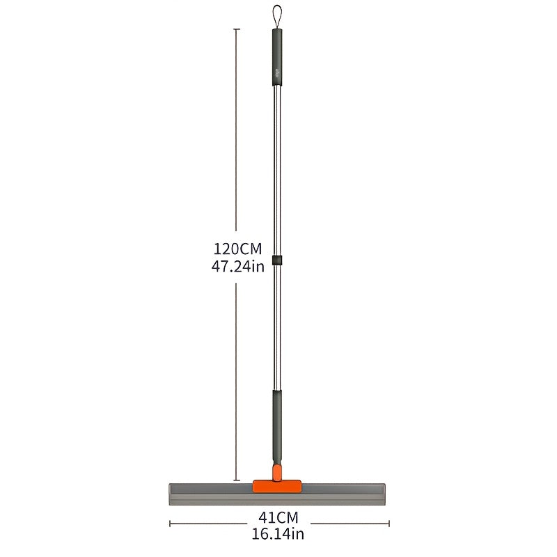 AQUAMOP - Water & Dust Scraper Broom for Bathroom, Glass, and Floors