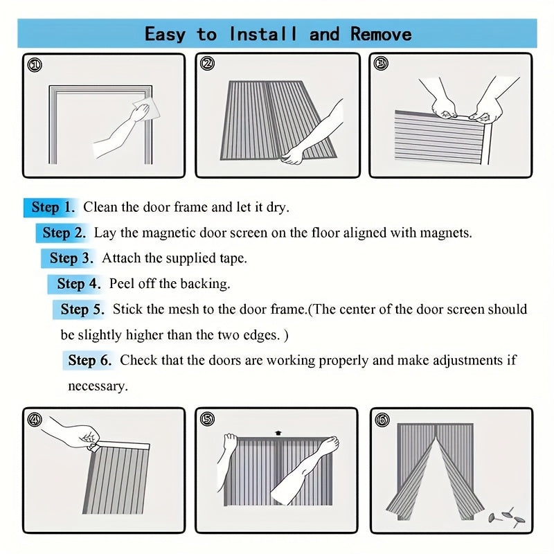 NETMAGIC – Magnetic Closure Door Screen Curtain