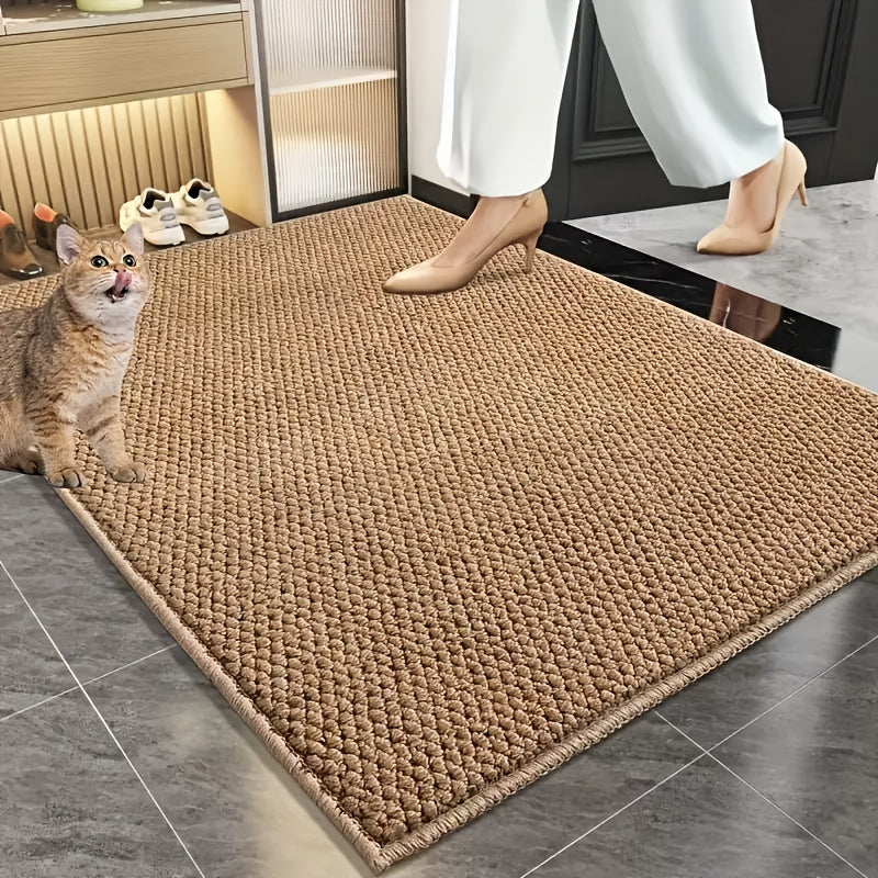 LUMEDWELL - Decorative Pineapple Entry Rug with Textured Surface and Anti-Slip Design