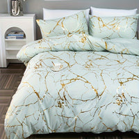GOLDSHIM – Classic Golden Foil Texture Bedding Set