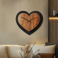TIMBERHEART – Rustic Wooden Wall Clock Accent