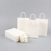 PARTYBAG - Multi-Size Kraft Paper Bags 50/100pcs for Halloween, Birthday, and Gift Use