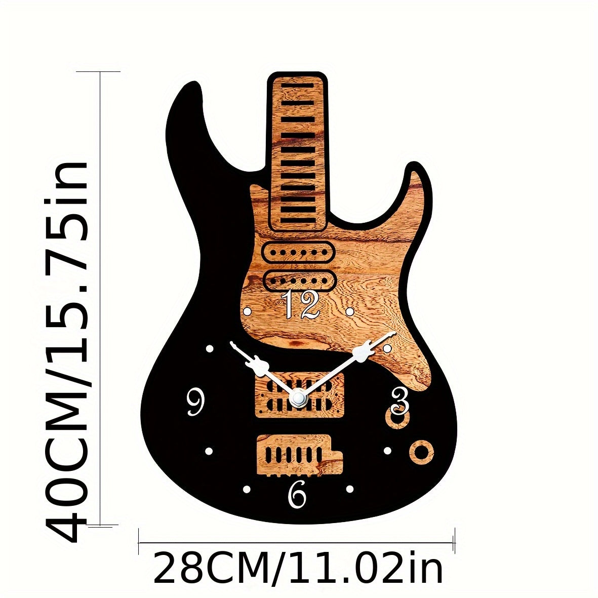 MELODYTIME – Artistic Guitar Wall Clock for Music Lovers