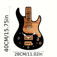 MELODYTIME – Artistic Guitar Wall Clock for Music Lovers