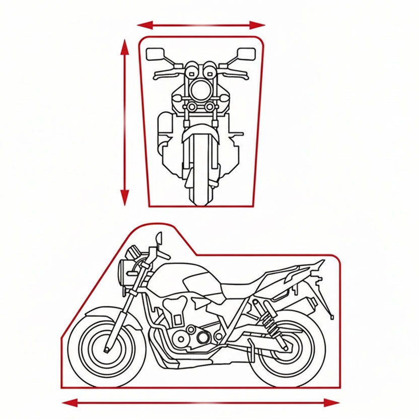 MOTORVAULT - Premium Outdoor/Indoor Scooter & Bicycle Cover, Lockable Design