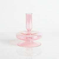 AURAVINE - Minimalist Glass Candle Holder Vase Decorative Art Piece
