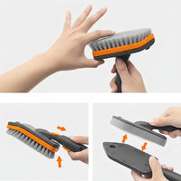HYGIENIX - Detachable Bathroom Brush with Dual Bristles, Ideal for Floor & Tile Cleaning