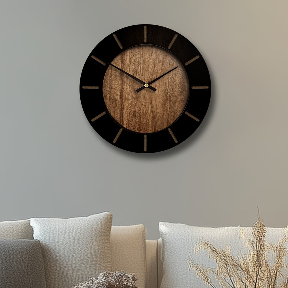 TIMBERMUSE CLOCK – Elegant Silent Wooden Wall Clock