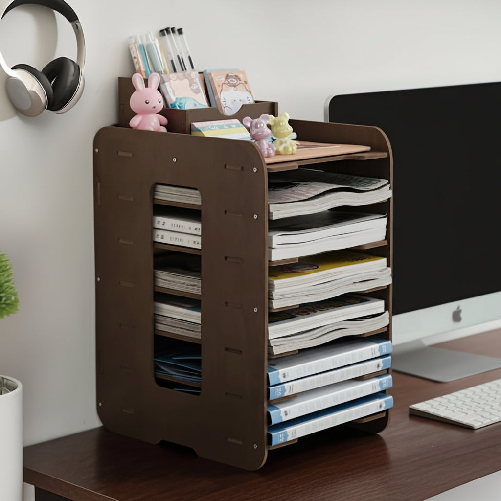 STACKWISE - Multi-Tier File Frame & Book End Desk Organizer