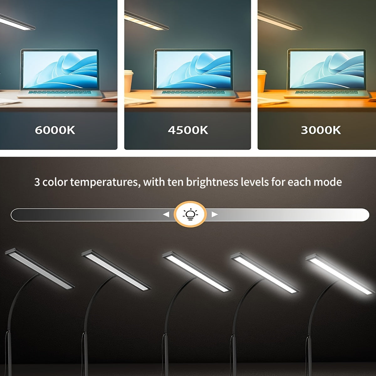 WIDELUX – Ultra Wide LED Desk Lamp with Clip