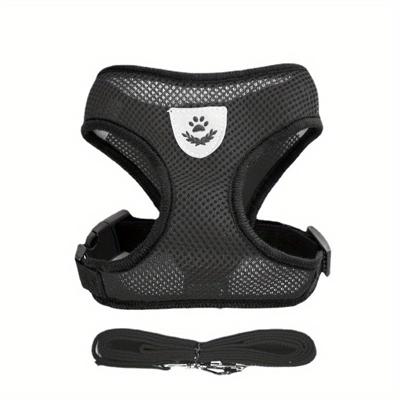NIGHTWALK - Reflective Pet Vest with Leash for Dogs and Cats