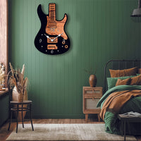 MELODYTIME – Artistic Guitar Wall Clock for Music Lovers
