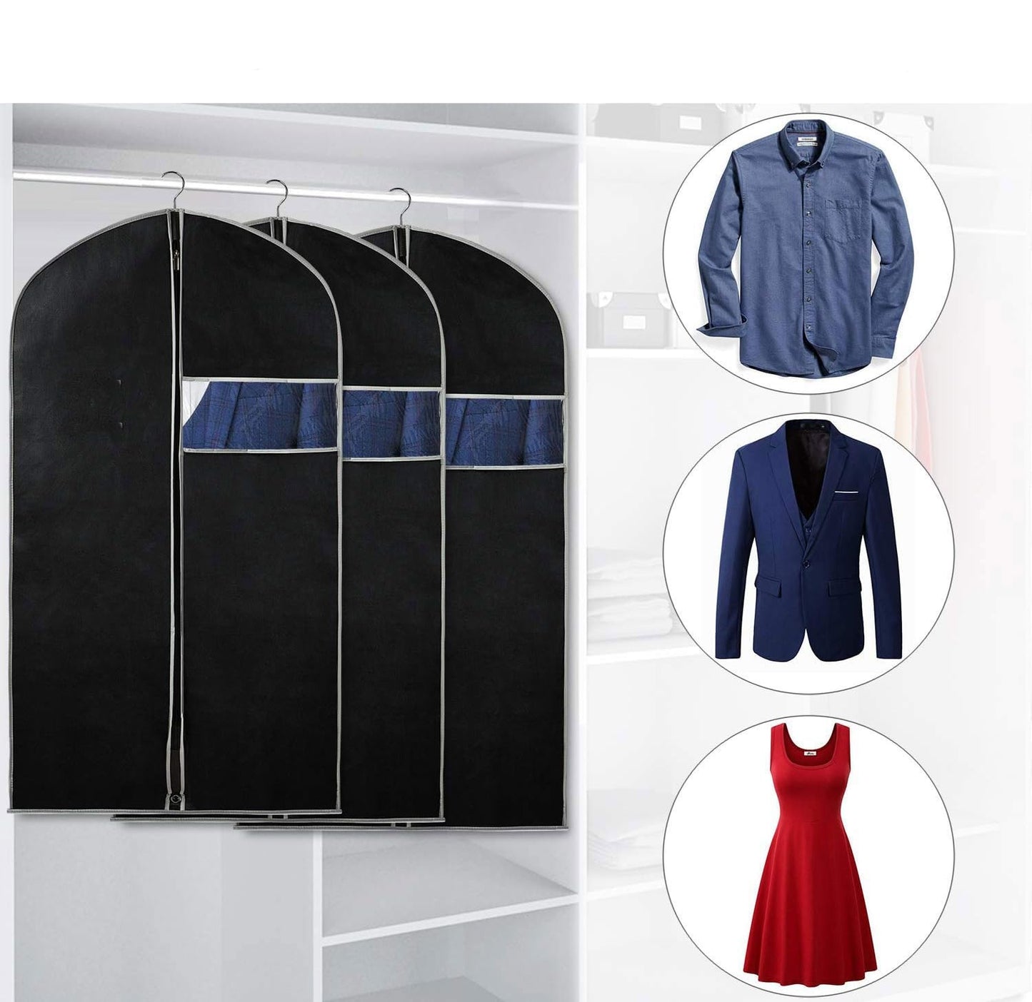 GARMENTOVA – Protective Clothes Covers for Closet Organization