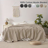 CLOUDSOFT - Ultra-Soft Cotton Blanket for Breathable Everyday Comfort