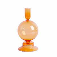 AURAVINE - Minimalist Glass Candle Holder Vase Decorative Art Piece