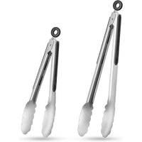LOCKTONG – Stainless Steel Kitchen Tongs with Silicone Grip & Locking Feature