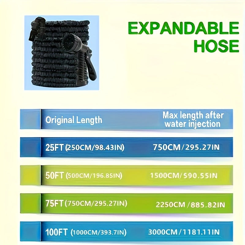 HYDROFLEX – High-Pressure Garden Hose with Nozzle