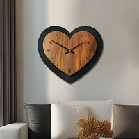 TIMBERHEART – Rustic Wooden Wall Clock Accent