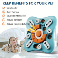 BRAINFETCH PUZZLE – Interactive IQ Slow Feeder for Dogs