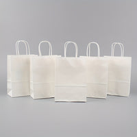 PARTYBAG - Multi-Size Kraft Paper Bags 50/100pcs for Halloween, Birthday, and Gift Use