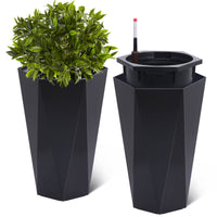 AQUADIAMOND – Self-Watering Planter Set with Wheels