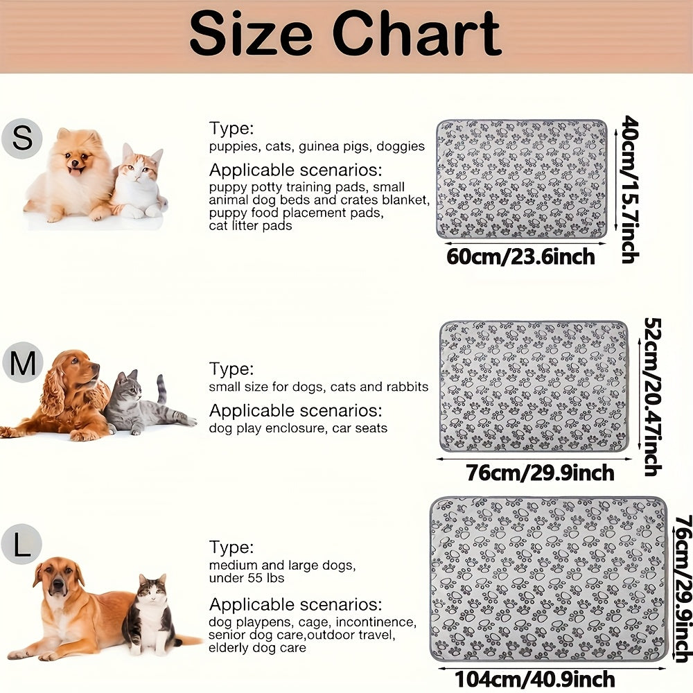 FLEECEFRIEND - Machine Washable Paw Print Blanket for Comfort & Style