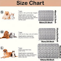 FLEECEFRIEND - Machine Washable Paw Print Blanket for Comfort & Style